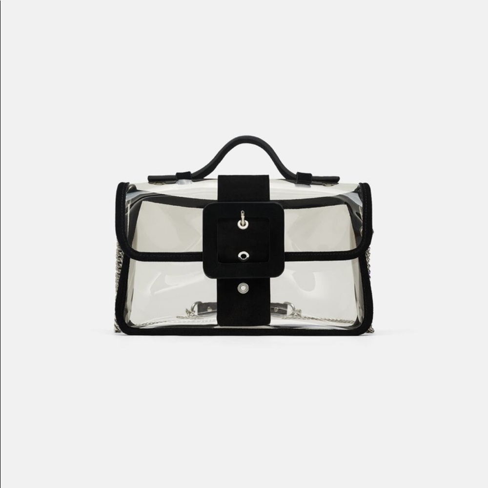 Vinyl crossbody bag